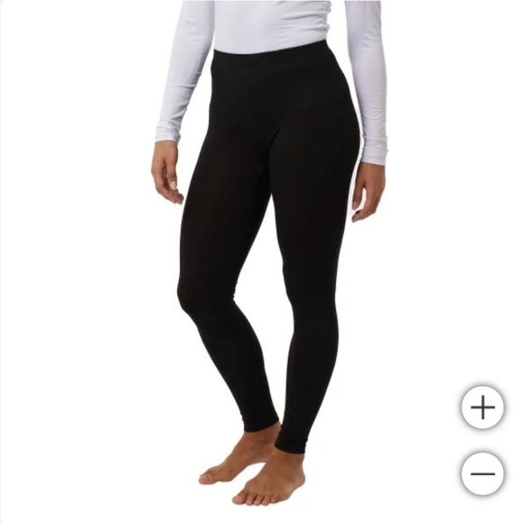 New 32 Degrees Heat Womens Black Thermal Base Layer Pants 2-Pack Size M - Picture 3 of 4